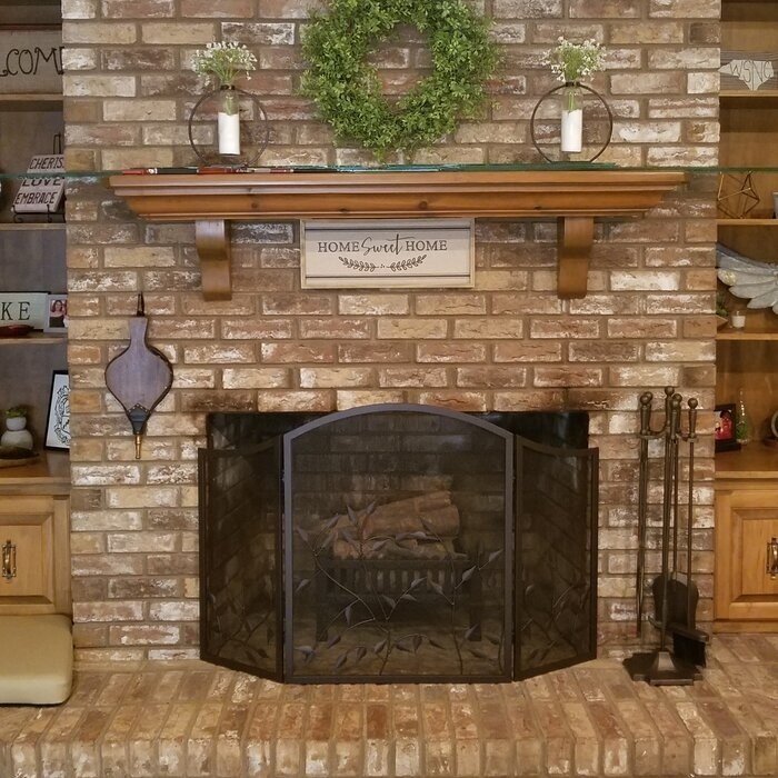 Kestrel 3 Panel Steel Fireplace Screen