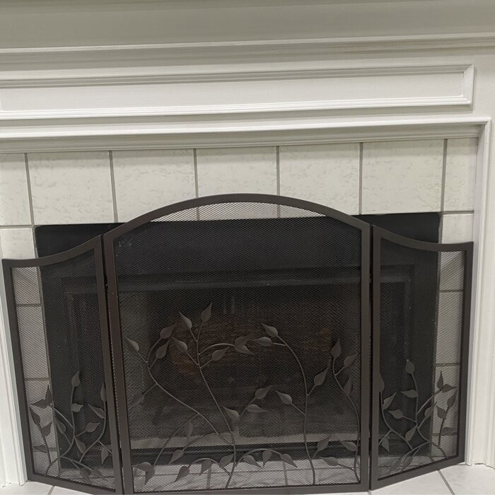Kestrel 3 Panel Steel Fireplace Screen