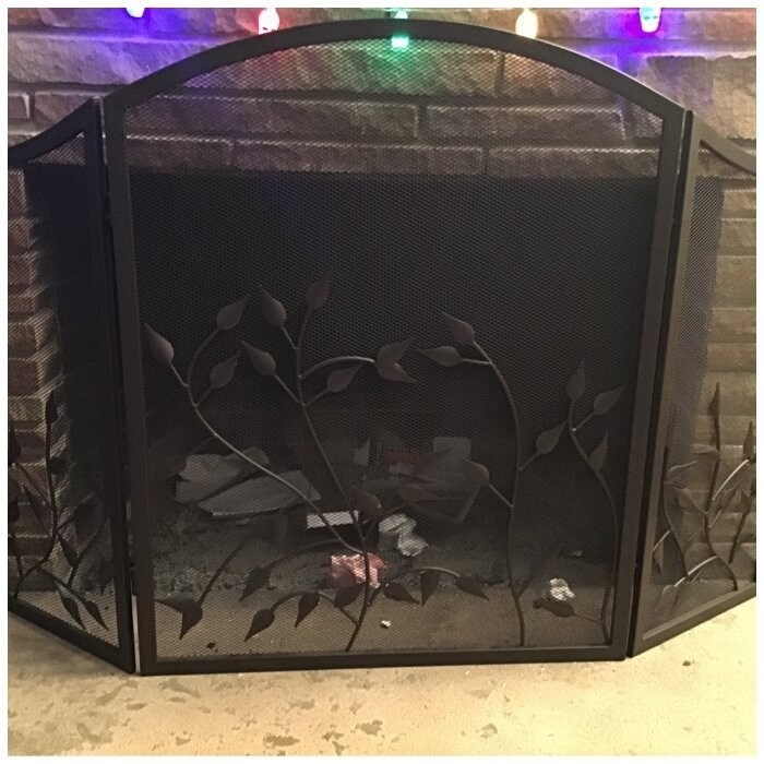 Kestrel 3 Panel Steel Fireplace Screen