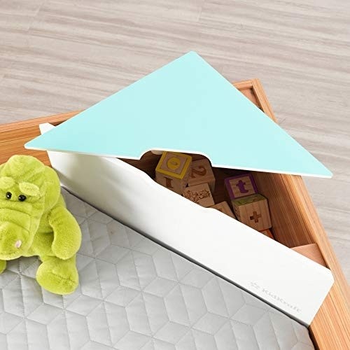 KidKraft Mid-Century Kid Wooden Corner Reading Nook, Gift for Ages 3 - 8 , Gray