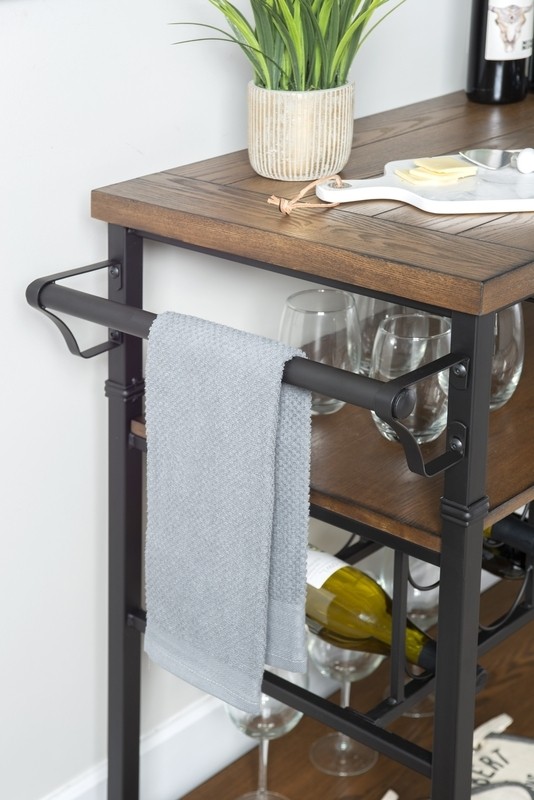 Kilmersdon 43.2'' Wide Rolling Kitchen Island with Solid Wood Top