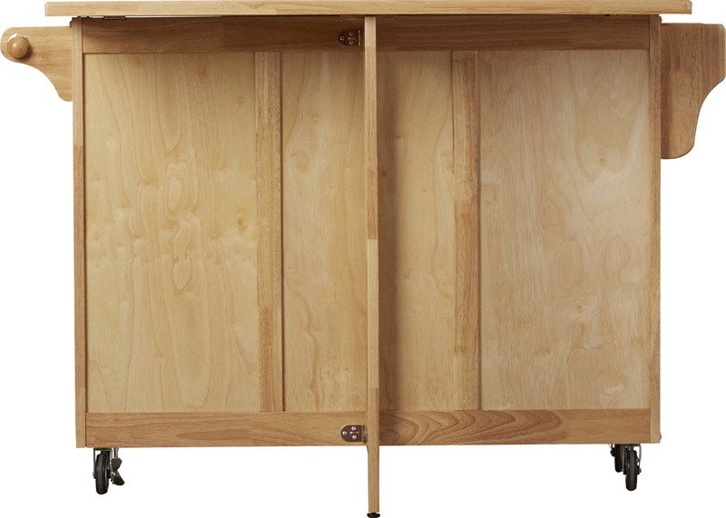 Kinch 52.5'' Wide Rolling Kitchen Cart with Stainless Steel Top