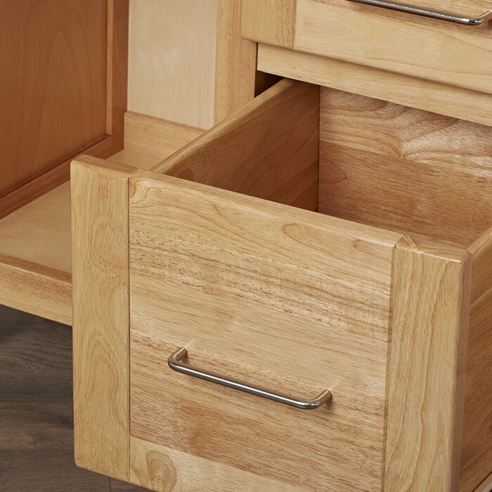 Kinch 52.5'' Wide Rolling Kitchen Cart with Stainless Steel Top