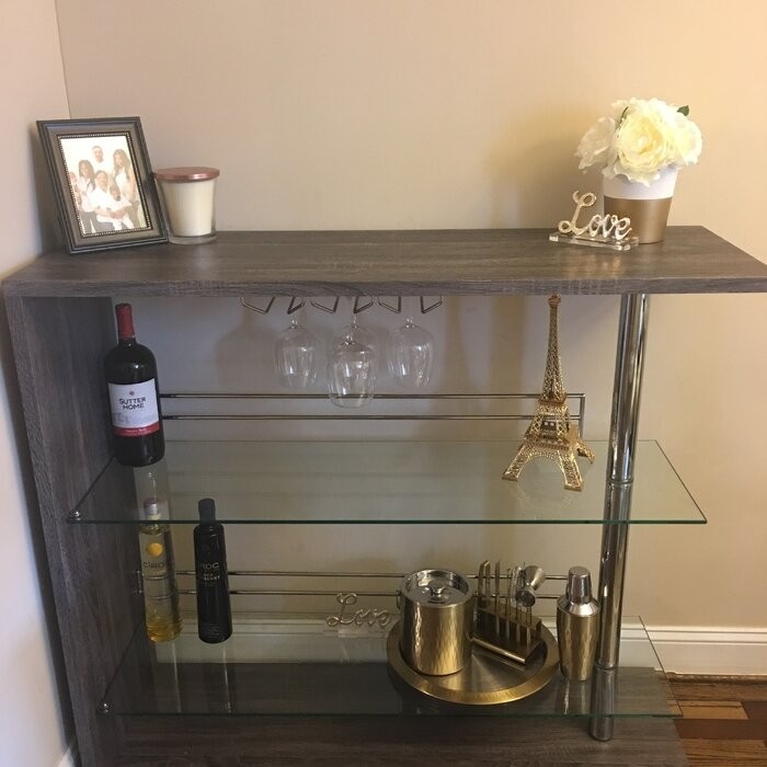 Kinner Bar with Wine Storage