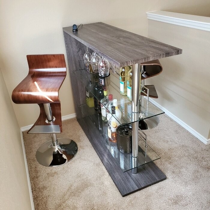 Kinner Bar with Wine Storage