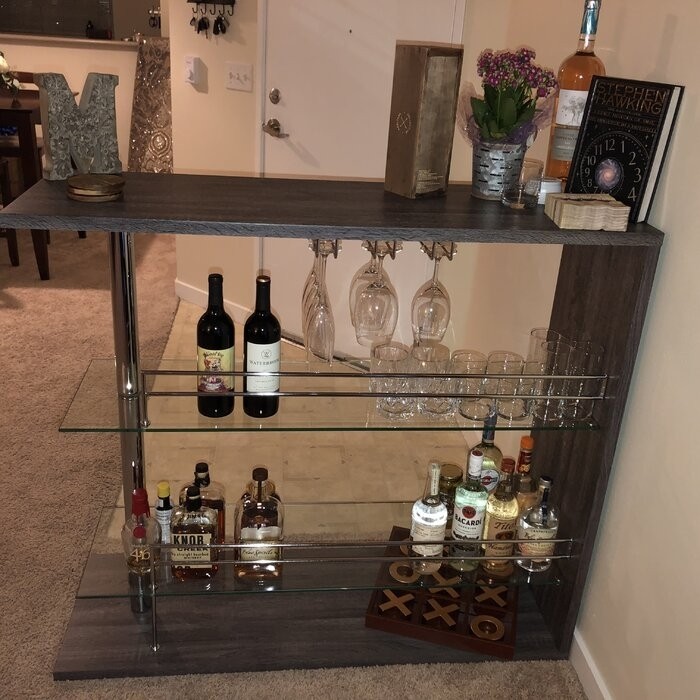 Kinner Bar with Wine Storage