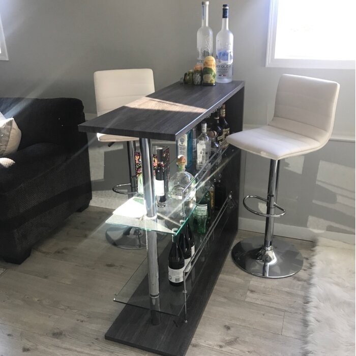 Kinner Bar with Wine Storage
