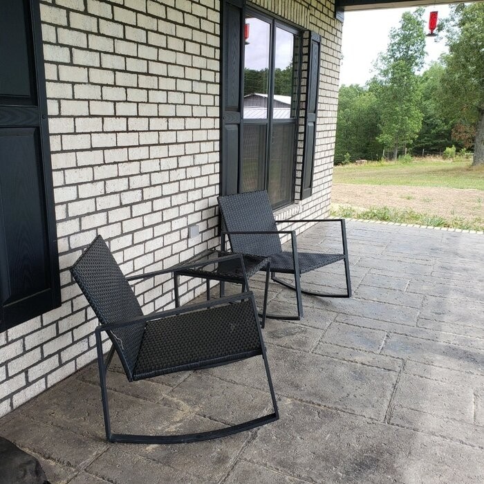Kinzie Square 2 - Person 18'' Long Bistro Set with Cushions