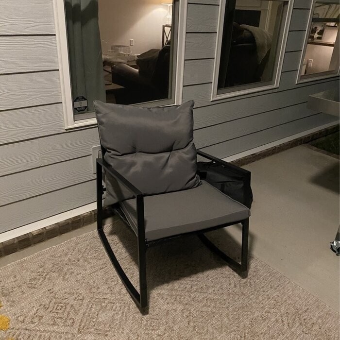 Kinzie Square 2 - Person 18'' Long Bistro Set with Cushions
