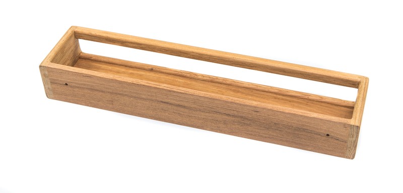 Kobbe Drill & Screw Mount Teak Shower Shelf