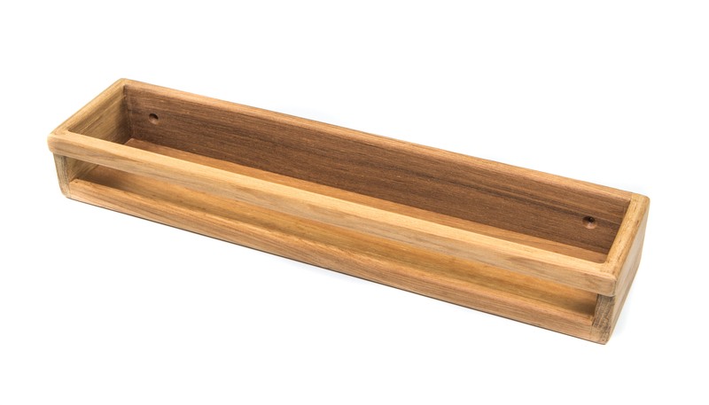 Kobbe Drill & Screw Mount Teak Shower Shelf