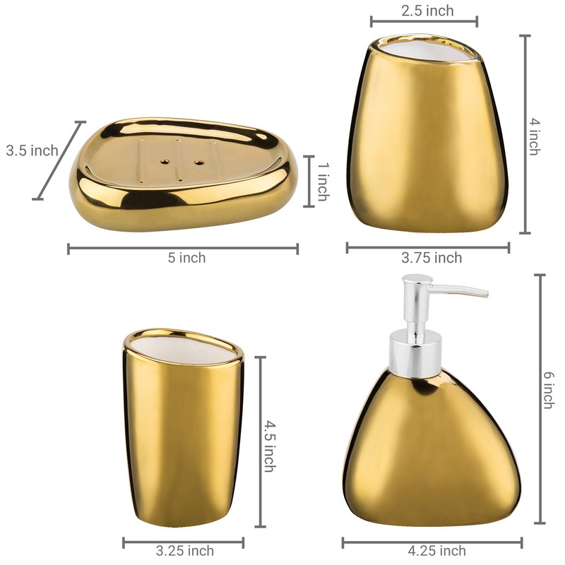 Konate 4 Piece Bathroom Accessory Set
