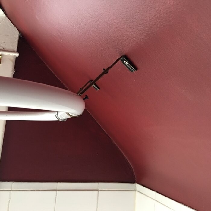 Kronqui Never Rust 58" L Adjustable D-Shaped Fixed Shower Curtain Enclosure