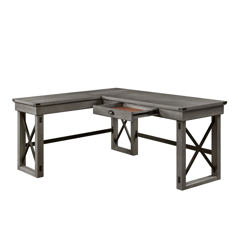 L-Shape Height Adjustable Writing Desk