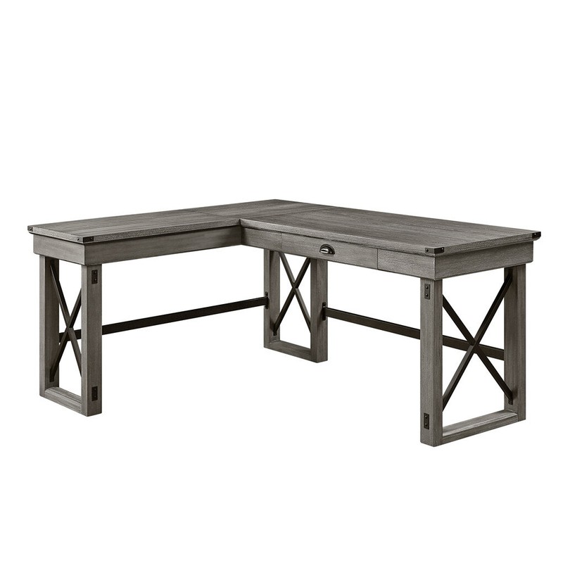 L-Shape Height Adjustable Writing Desk
