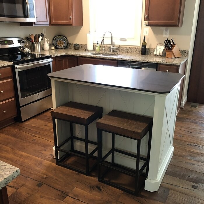 Lana 47'' Wide Kitchen Island with Granite Top
