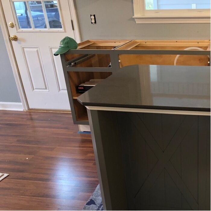 Lana 47'' Wide Kitchen Island with Granite Top