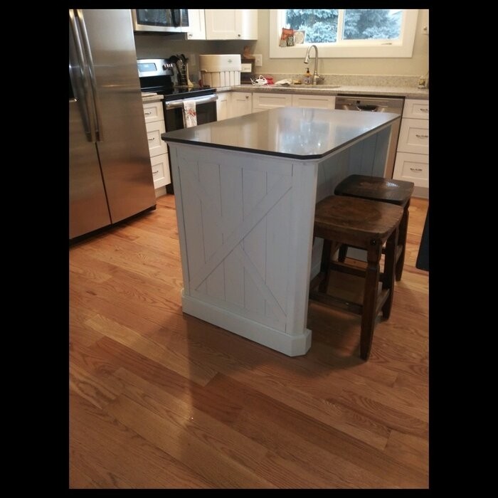 Lana 47'' Wide Kitchen Island with Granite Top