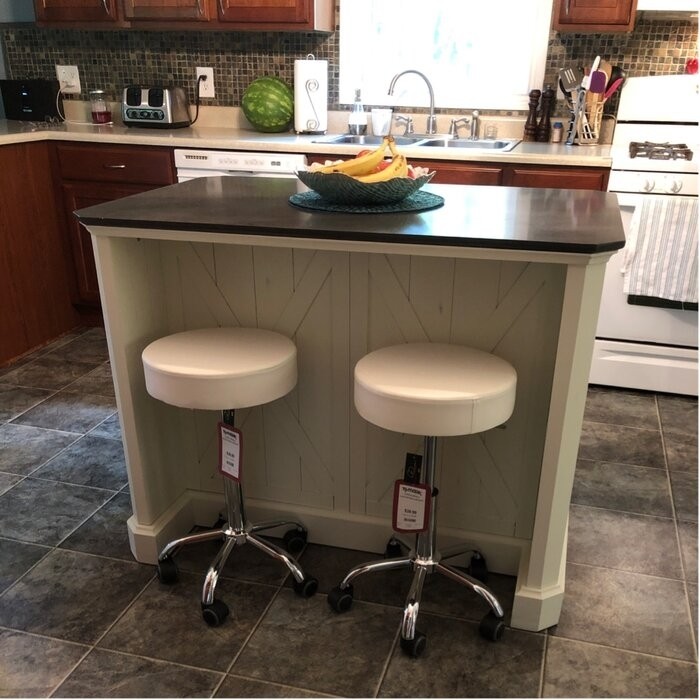 Lana 47'' Wide Kitchen Island with Granite Top