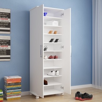 Divided Tall Shoe Storage - Foter