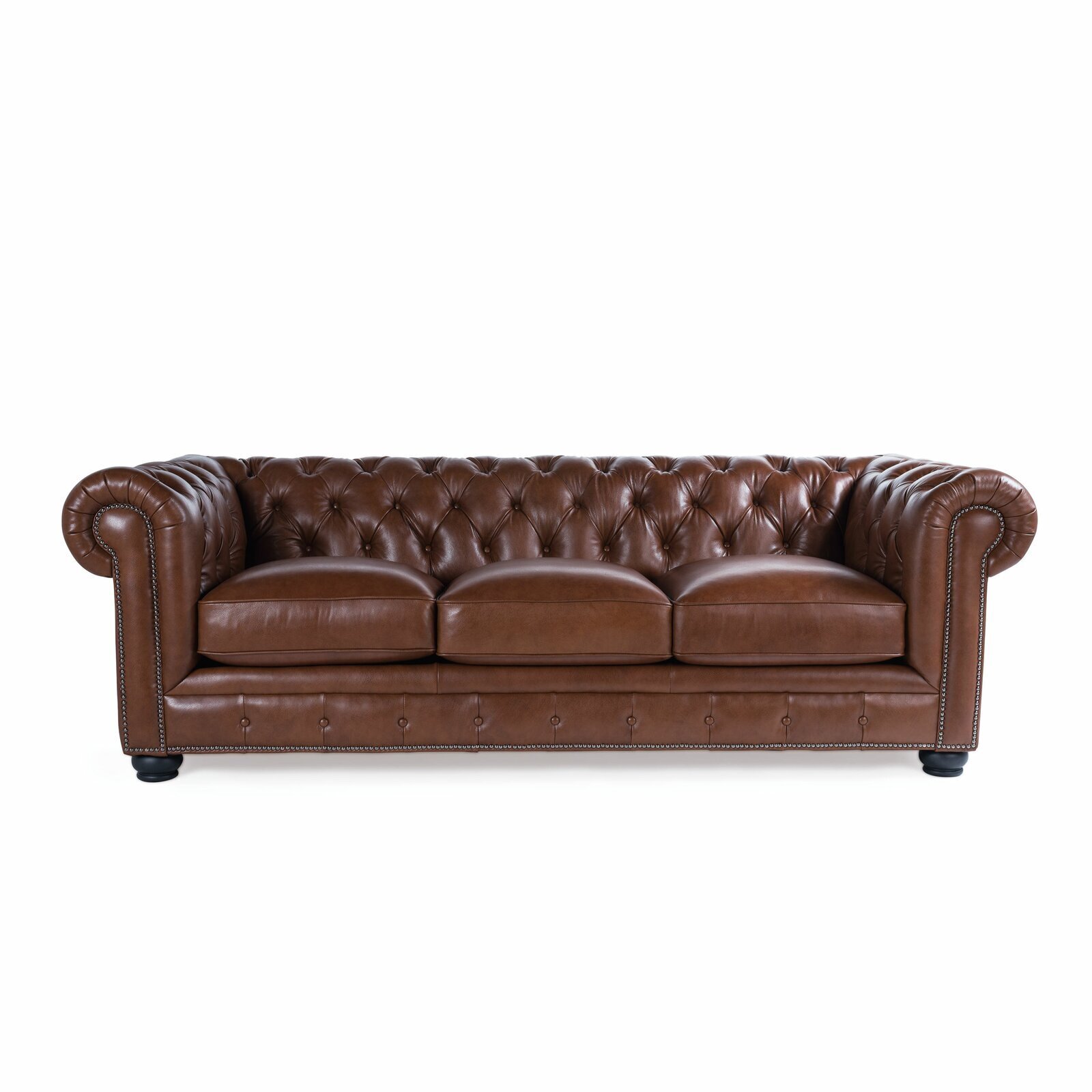 Leather Chesterfield Colonial Style Sofa