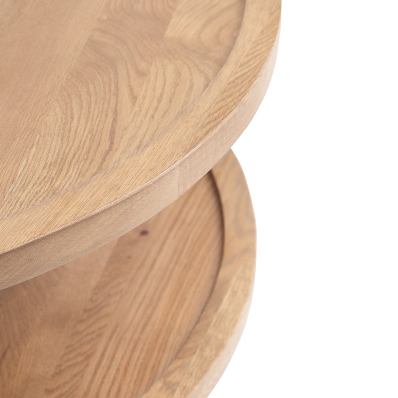 Leighton Solid Wood 4-Legs Coffee Table with Storage