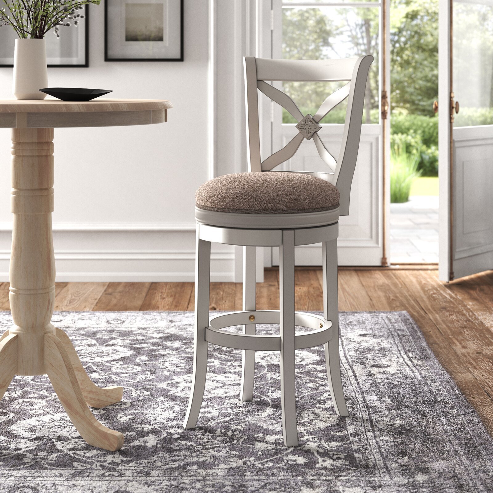 Light French Bistro Counter Stool
