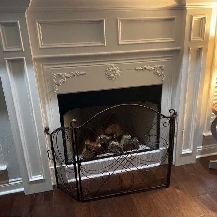 Lissowski 3 Panel Iron Fireplace Screen