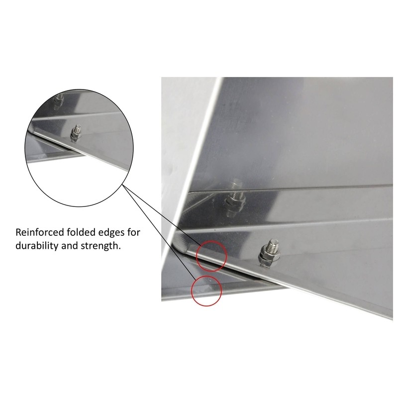 Locklin Stainless Steel Commercial Wall Shelf