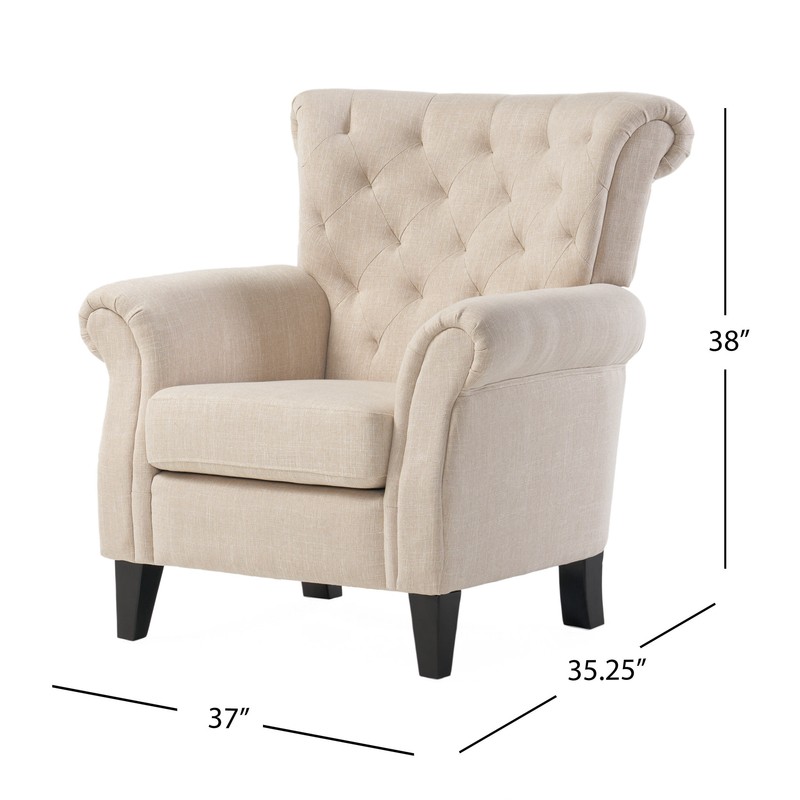 Losoto 36'' Wide Tufted Armchair