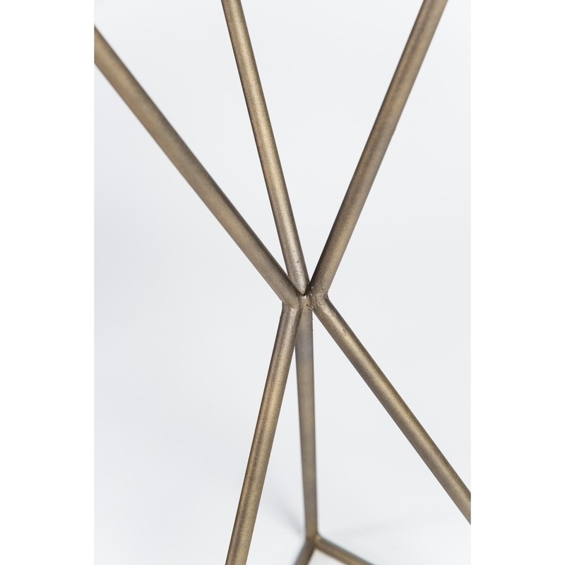 Luro 24'' Tall Glass Pedestal End Table