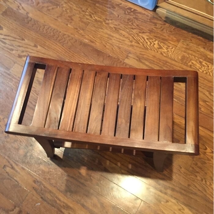 Madalynn 25'' W Teak Shower Bench