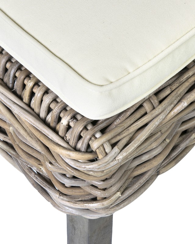 Madewell Side Chair in Gray/Brown