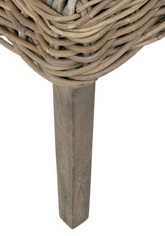 Madewell Side Chair in Gray/Brown