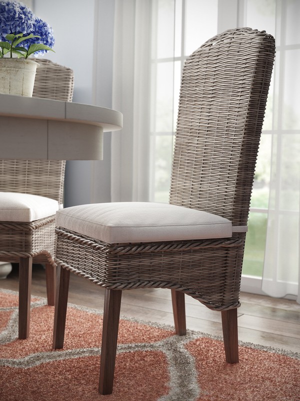Madewell Side Chair in Gray/Brown