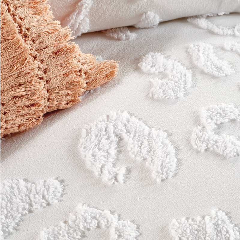 Marisol White Standard Cotton Duvet Cover Set