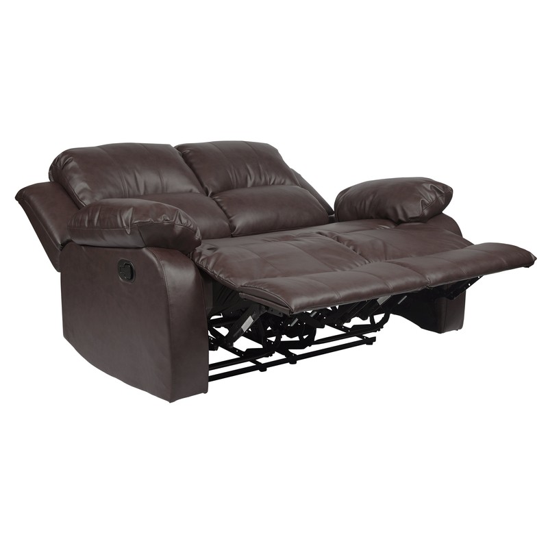 Mccubbin 60'' Faux Leather Pillow Top Arm Reclining Loveseat