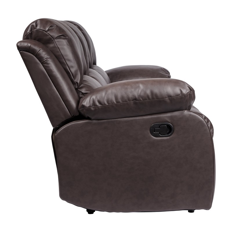 Mccubbin 60'' Faux Leather Pillow Top Arm Reclining Loveseat