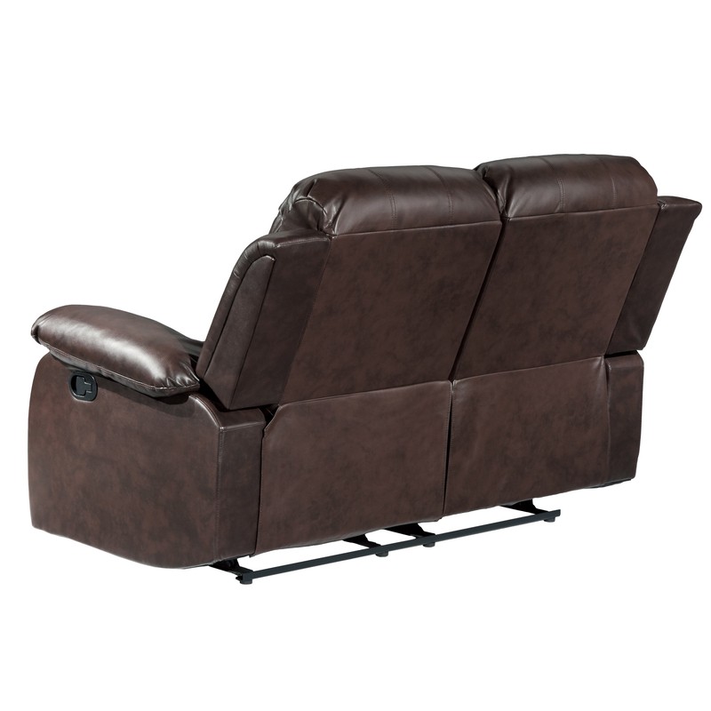 Mccubbin 60'' Faux Leather Pillow Top Arm Reclining Loveseat
