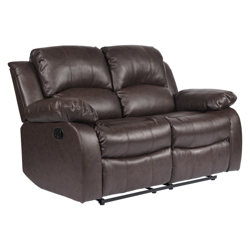 Mccubbin 60'' Faux Leather Pillow Top Arm Reclining Loveseat