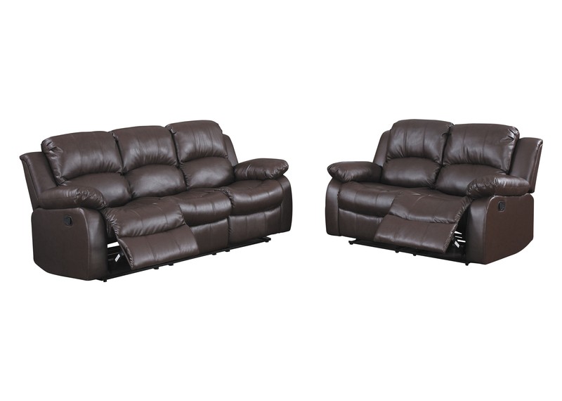 Mccubbin 60'' Faux Leather Pillow Top Arm Reclining Loveseat