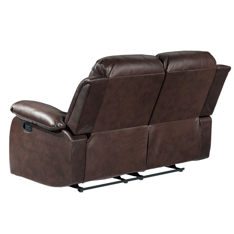 Mccubbin 60'' Faux Leather Pillow Top Arm Reclining Loveseat