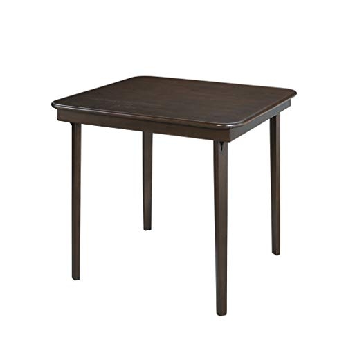 Meco Industries Stakmore Straight Edge Indoor Folding Table, Espresso