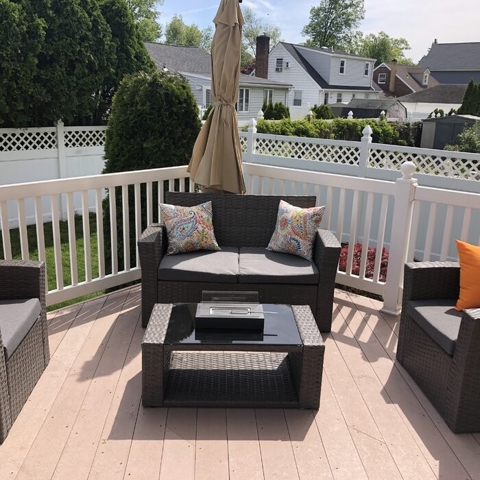 Metal Bio-Ethanol Outdoor Tabletop Fireplace with Flame Guard