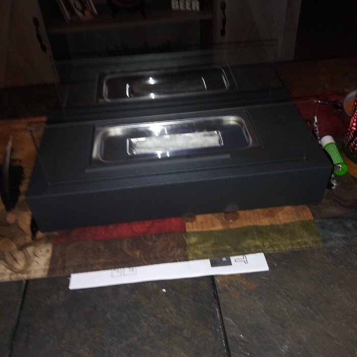 Metal Bio-Ethanol Outdoor Tabletop Fireplace with Flame Guard