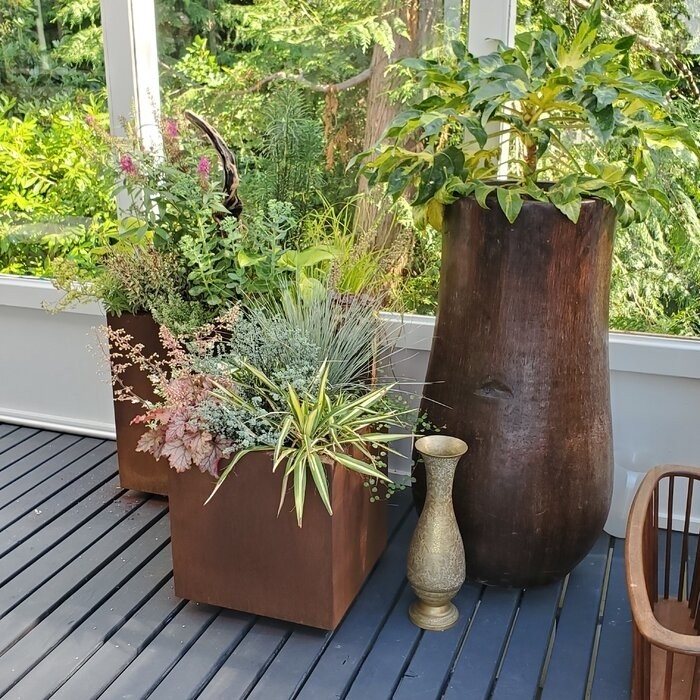 Metallic Series Corten Steel Pot Planter