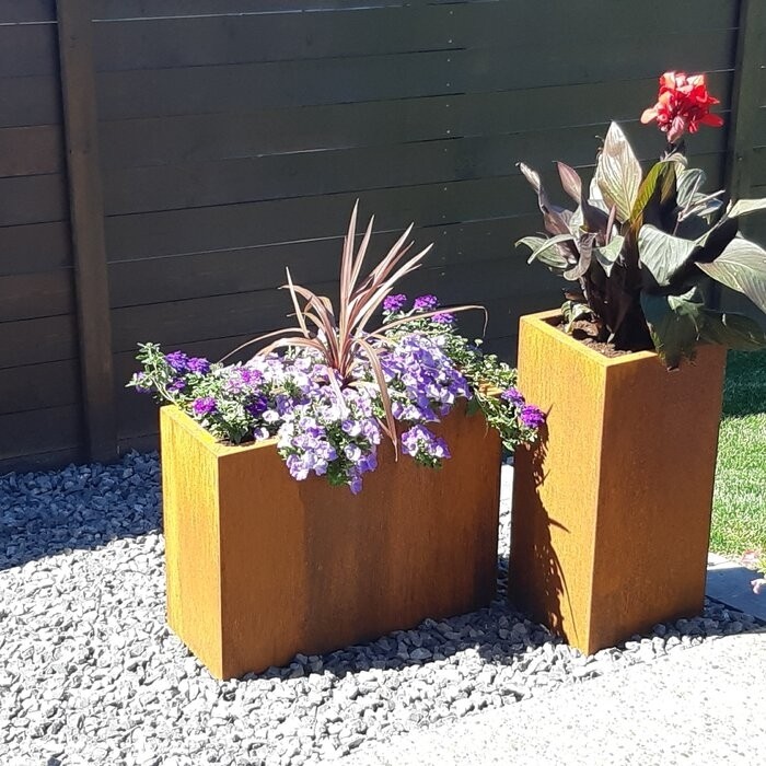 Metallic Series Corten Steel Pot Planter
