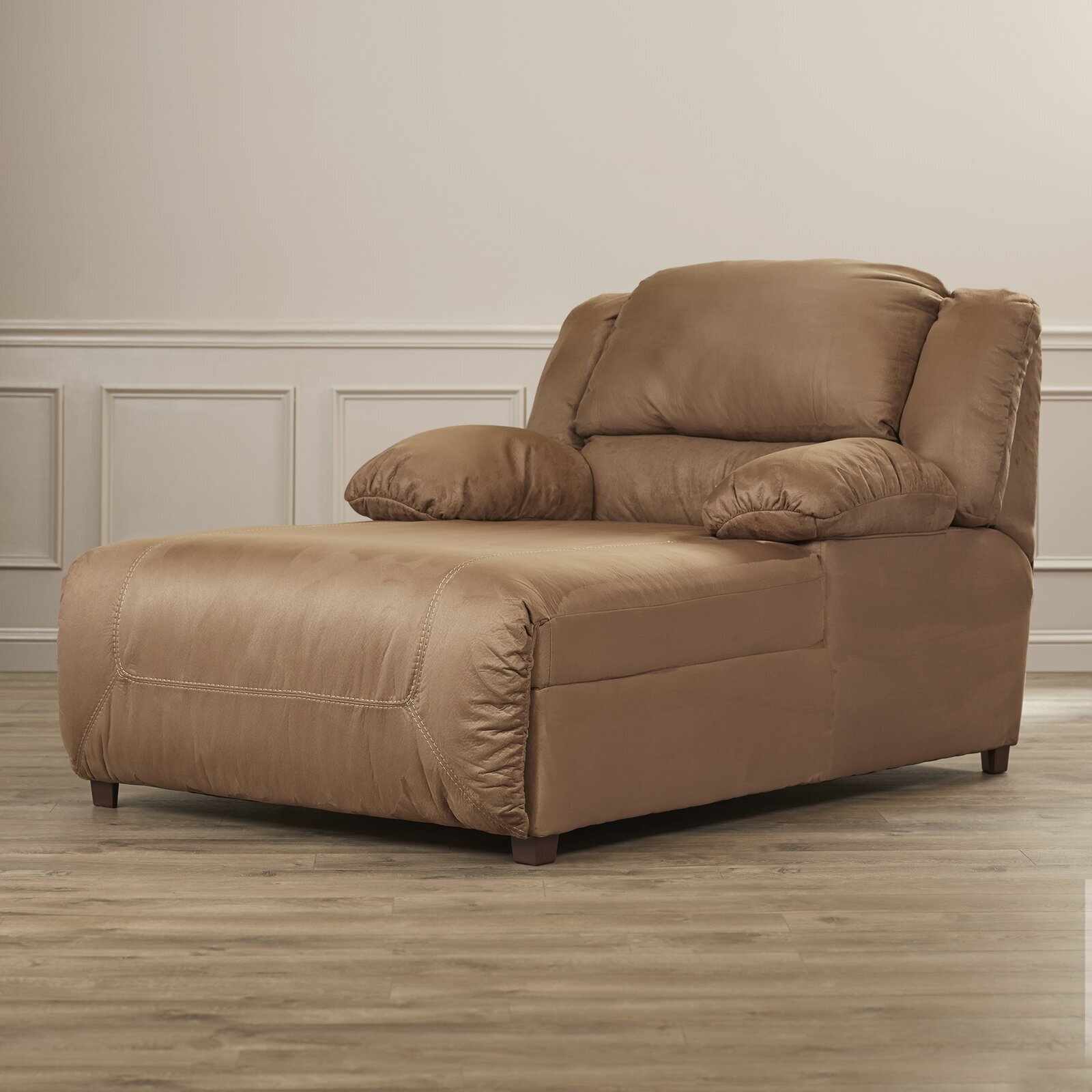 Microfiber Wide Chaise Lounge Chair