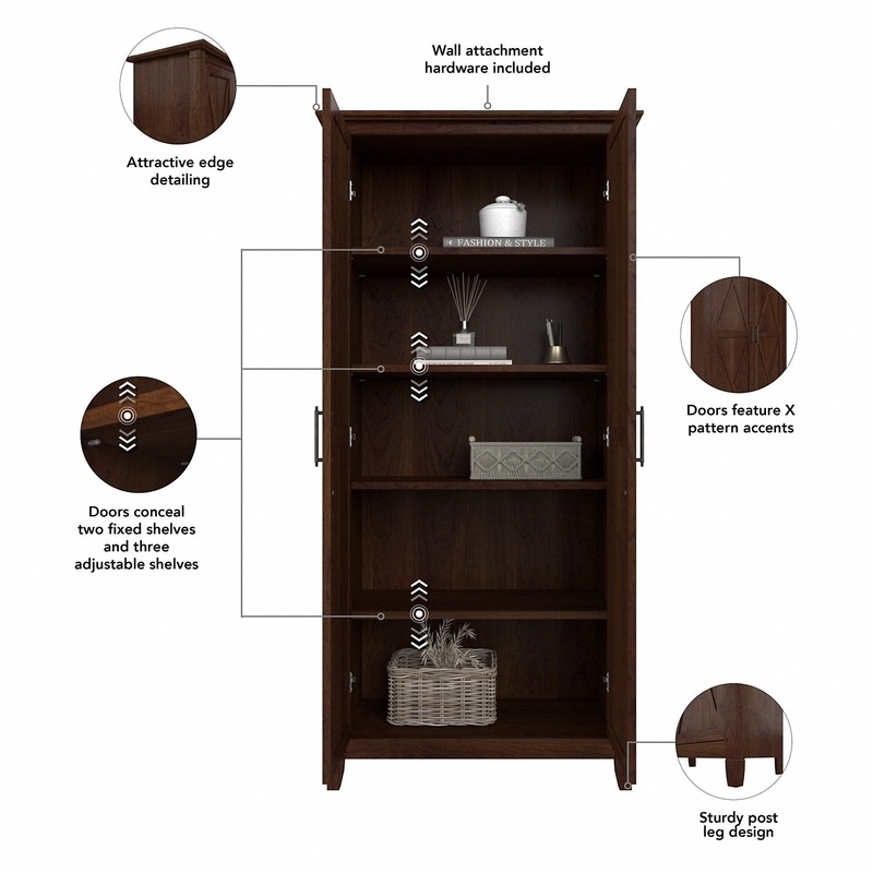 Miltonsburg 31.69'' Wide 5 - Shelf Storage Cabinet