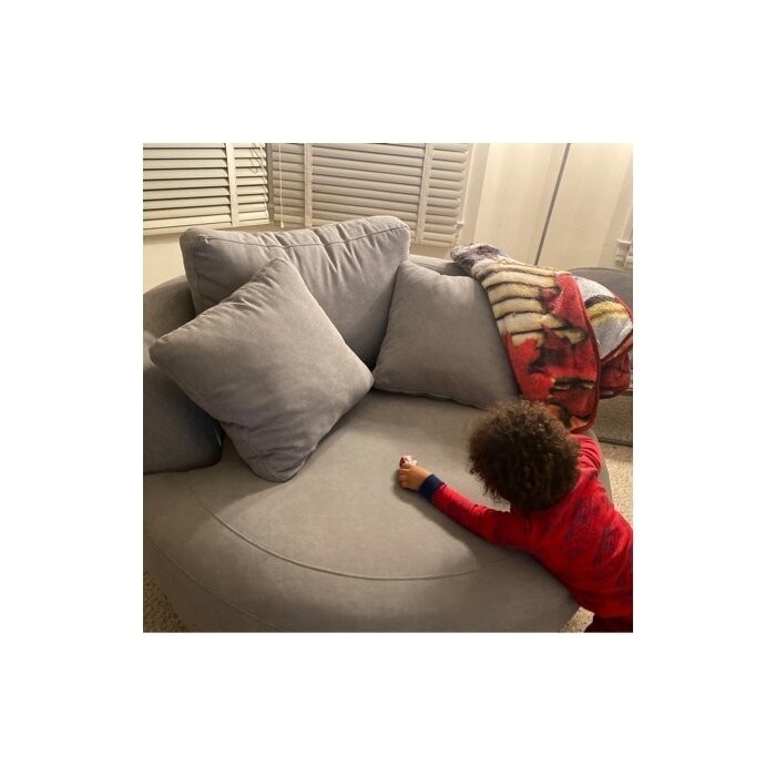 Minorca 52.76'' Wide Swivel Barrel Chair